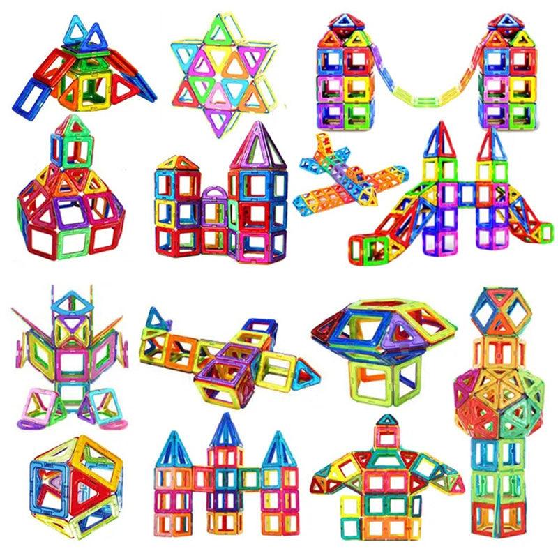 Magnetic Building Blocks Toys For Kids - The Walnut Wood