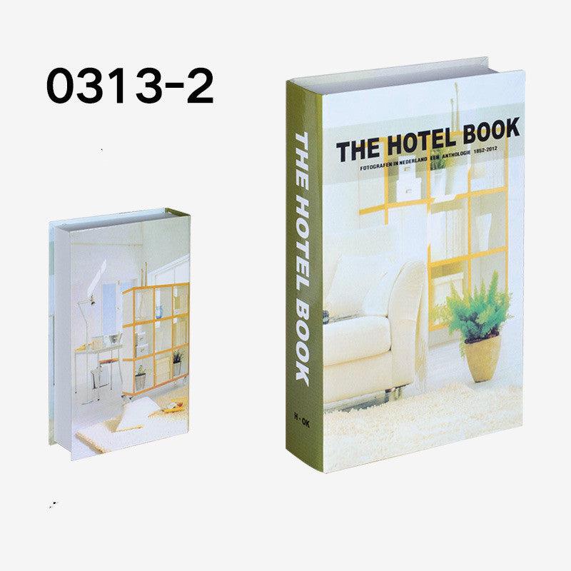 Simulation Book English Series Fake Book Simple Modern Prop Book - The Walnut Wood