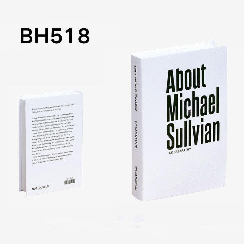 Simulation Book English Series Fake Book Simple Modern Prop Book - The Walnut Wood