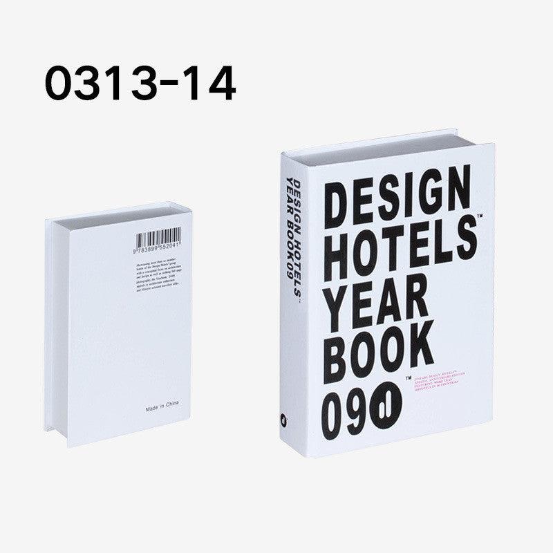 Simulation Book English Series Fake Book Simple Modern Prop Book - The Walnut Wood