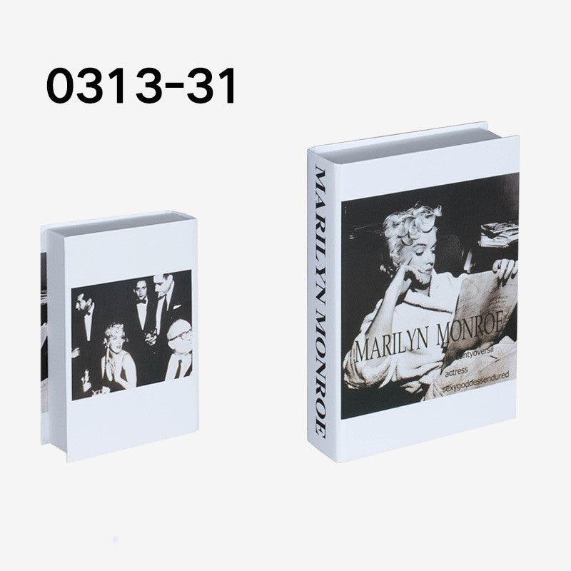 Simulation Book English Series Fake Book Simple Modern Prop Book - The Walnut Wood