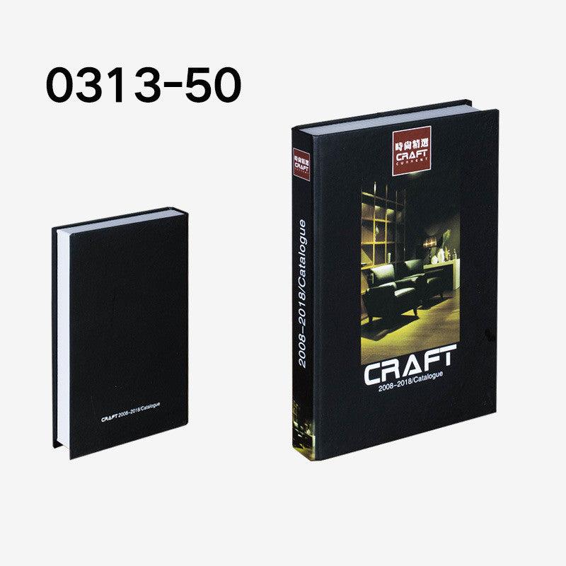 Simulation Book English Series Fake Book Simple Modern Prop Book - The Walnut Wood