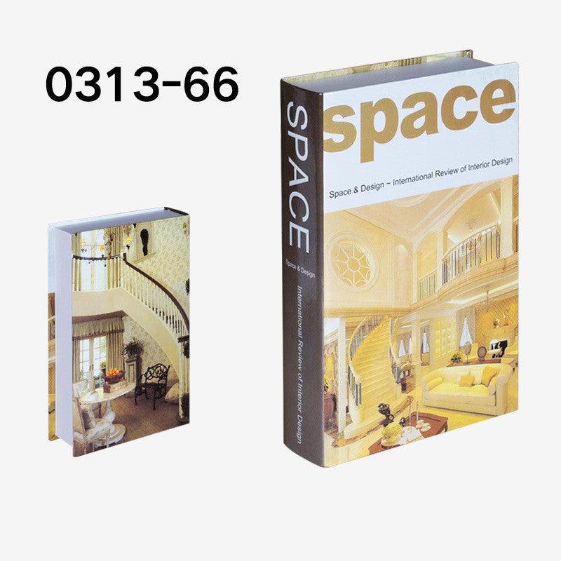 Simulation Book English Series Fake Book Simple Modern Prop Book - The Walnut Wood