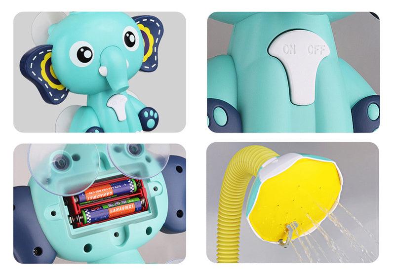 Elephant Bath Toy: Water Spray Game - The Walnut Wood