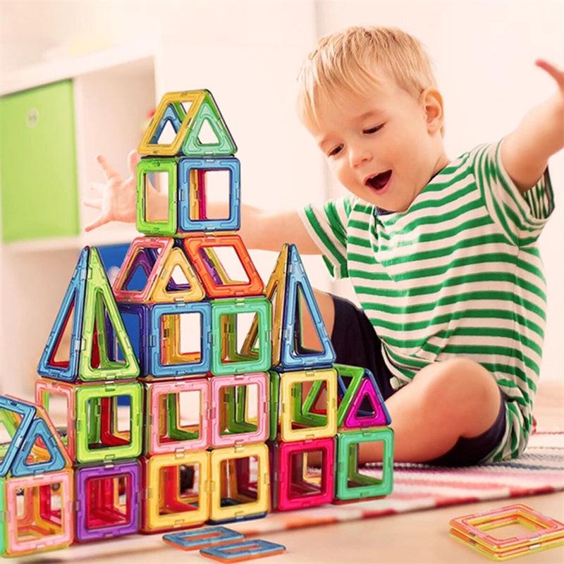 Magnetic Building Blocks Toys For Kids - The Walnut Wood