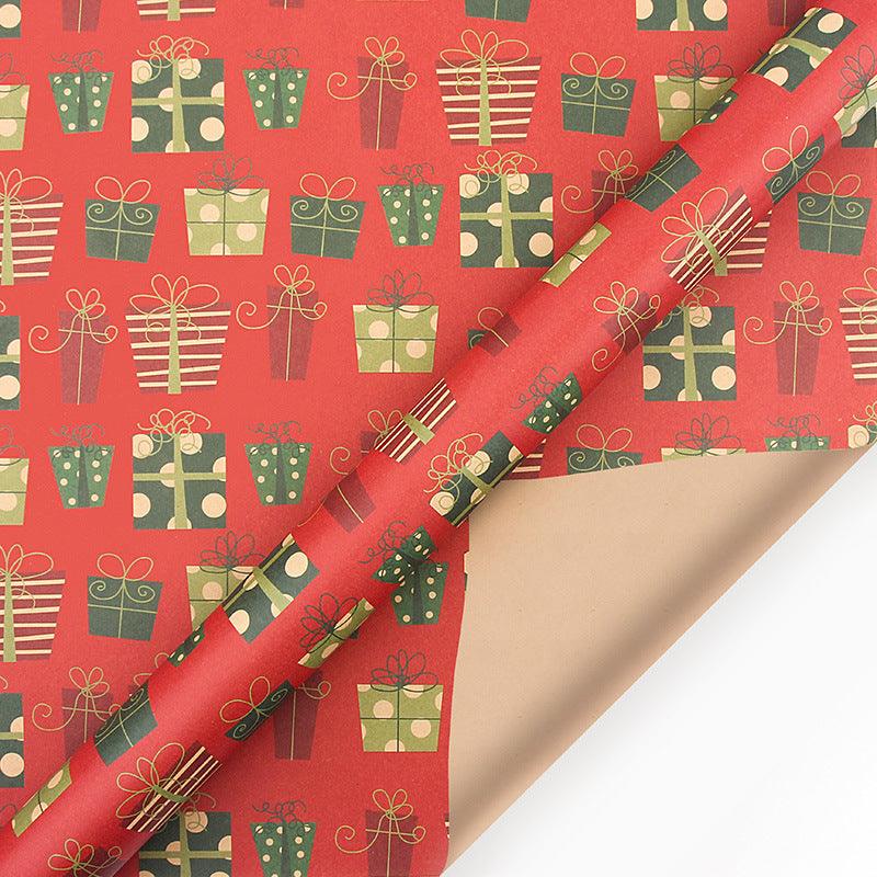 Vintage Christmas Kraft Wrapping Paper - The Walnut Wood
