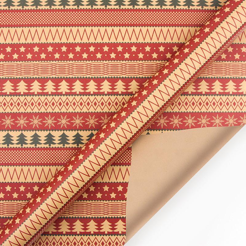 Vintage Christmas Kraft Wrapping Paper - The Walnut Wood