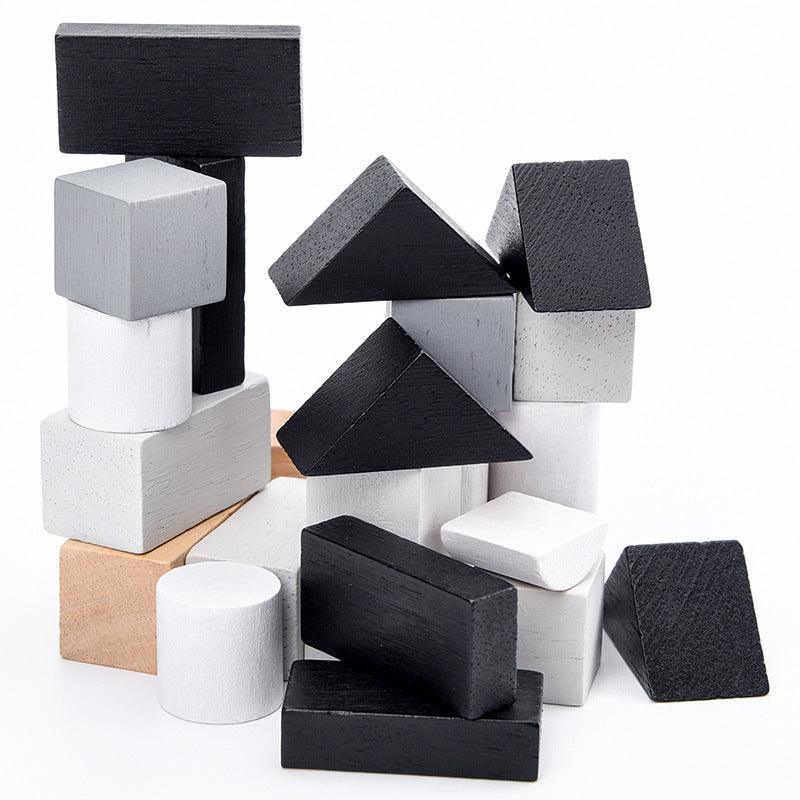 Wooden Building Blocks Toy - The Walnut Wood