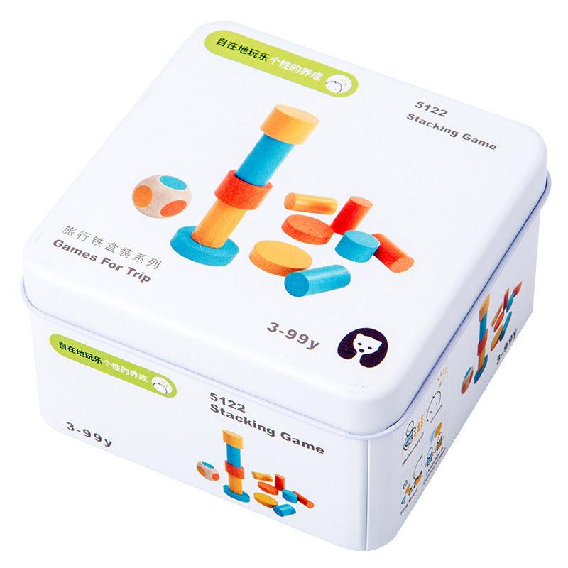 Wooden Building Blocks Toy - The Walnut Wood