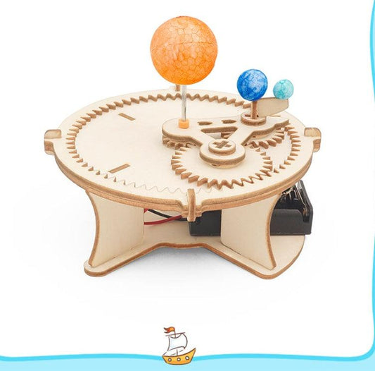 Wooden Solar System Toy - The Walnut Wood