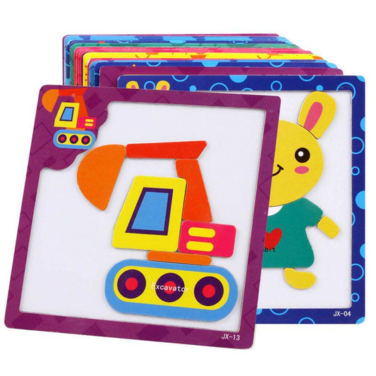 3D Magnetic Puzzle Toy - The Walnut Wood