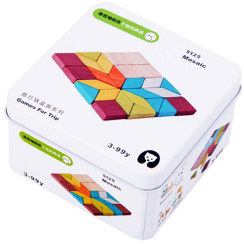 Wooden Building Blocks Toy - The Walnut Wood