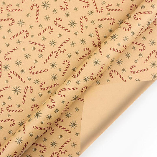 Vintage Christmas Kraft Wrapping Paper - The Walnut Wood