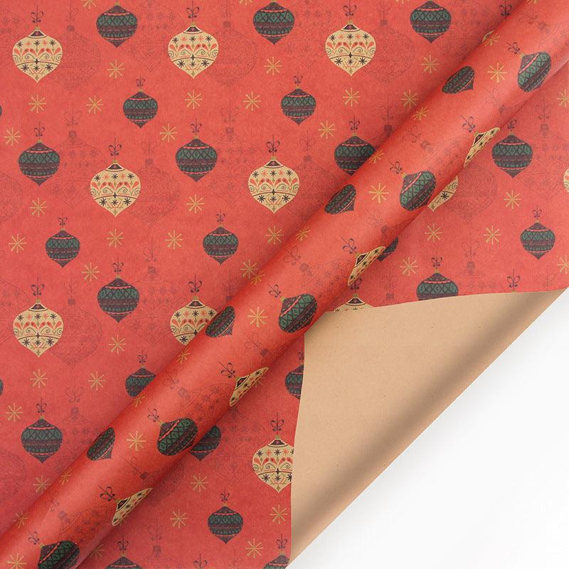 Vintage Christmas Kraft Wrapping Paper - The Walnut Wood