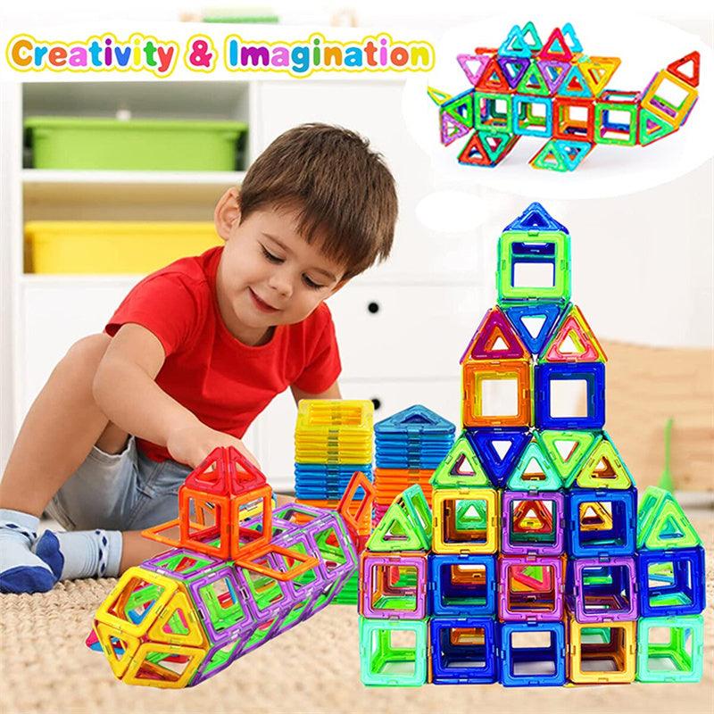 Magnetic Building Blocks Toys For Kids - The Walnut Wood