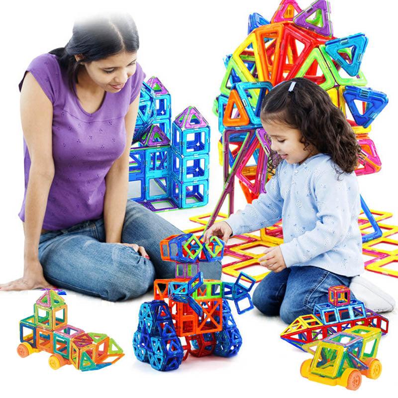 Magnetic Building Blocks Toys For Kids - The Walnut Wood