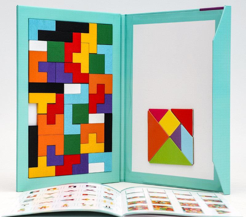 Tetris Block Set - The Walnut Wood