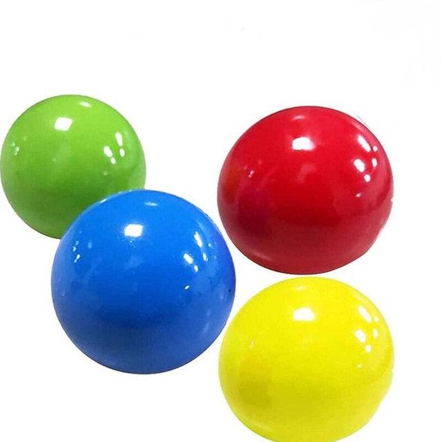 Toy Sticky Ball Stress Relief Stick - The Walnut Wood