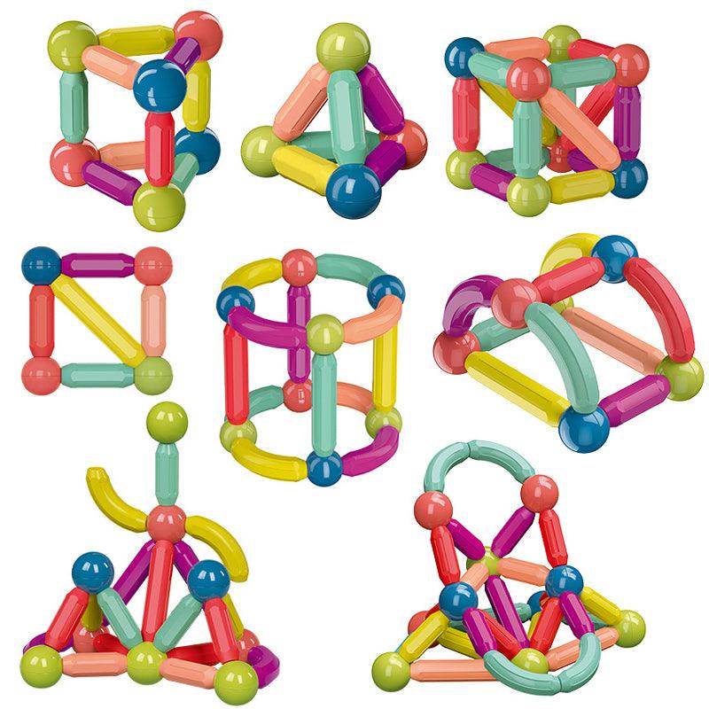 Magnetic Stick Building Blocks Game For Children - The Walnut Wood