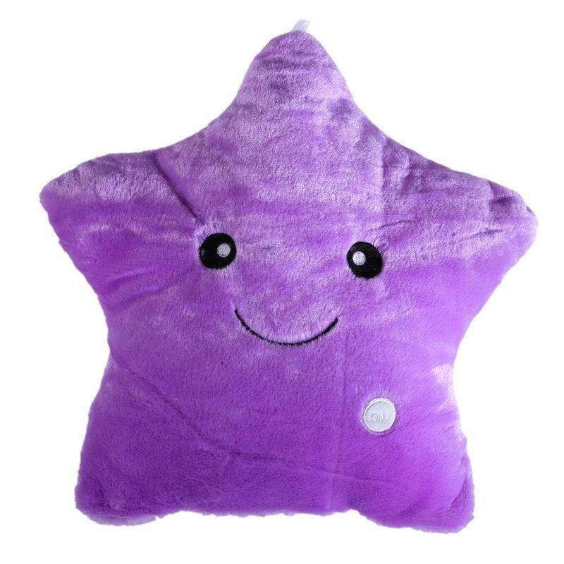 LED Light Colorful Cushion Stars - The Walnut Wood