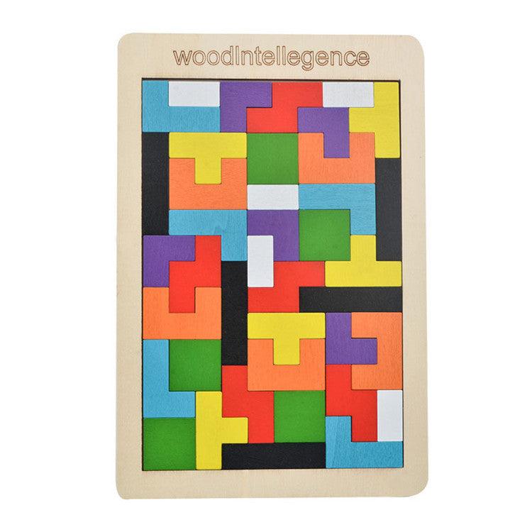 Tetris Block Set - The Walnut Wood