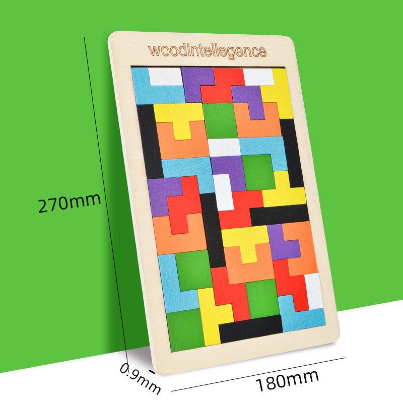 Tetris Block Set - The Walnut Wood