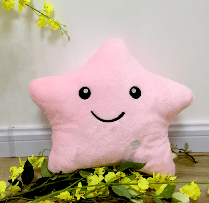 LED Light Colorful Cushion Stars - The Walnut Wood