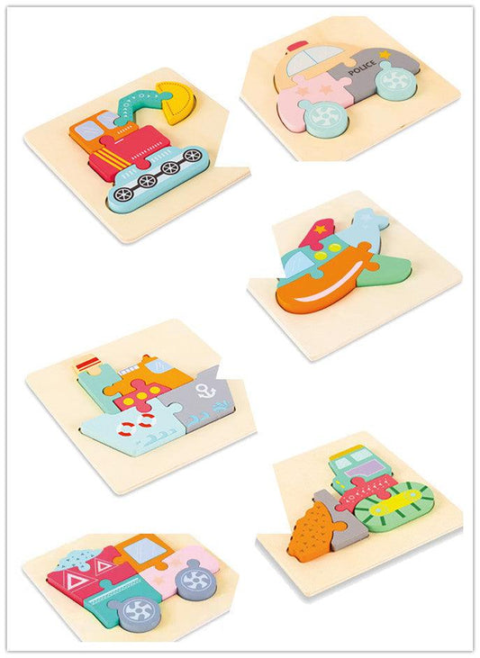 Wooden Transport Puzzles for Kids