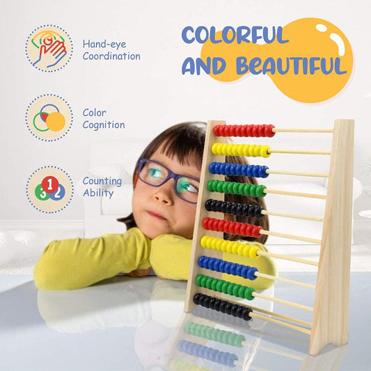 Wooden Abacus Child Toy - The Walnut Wood