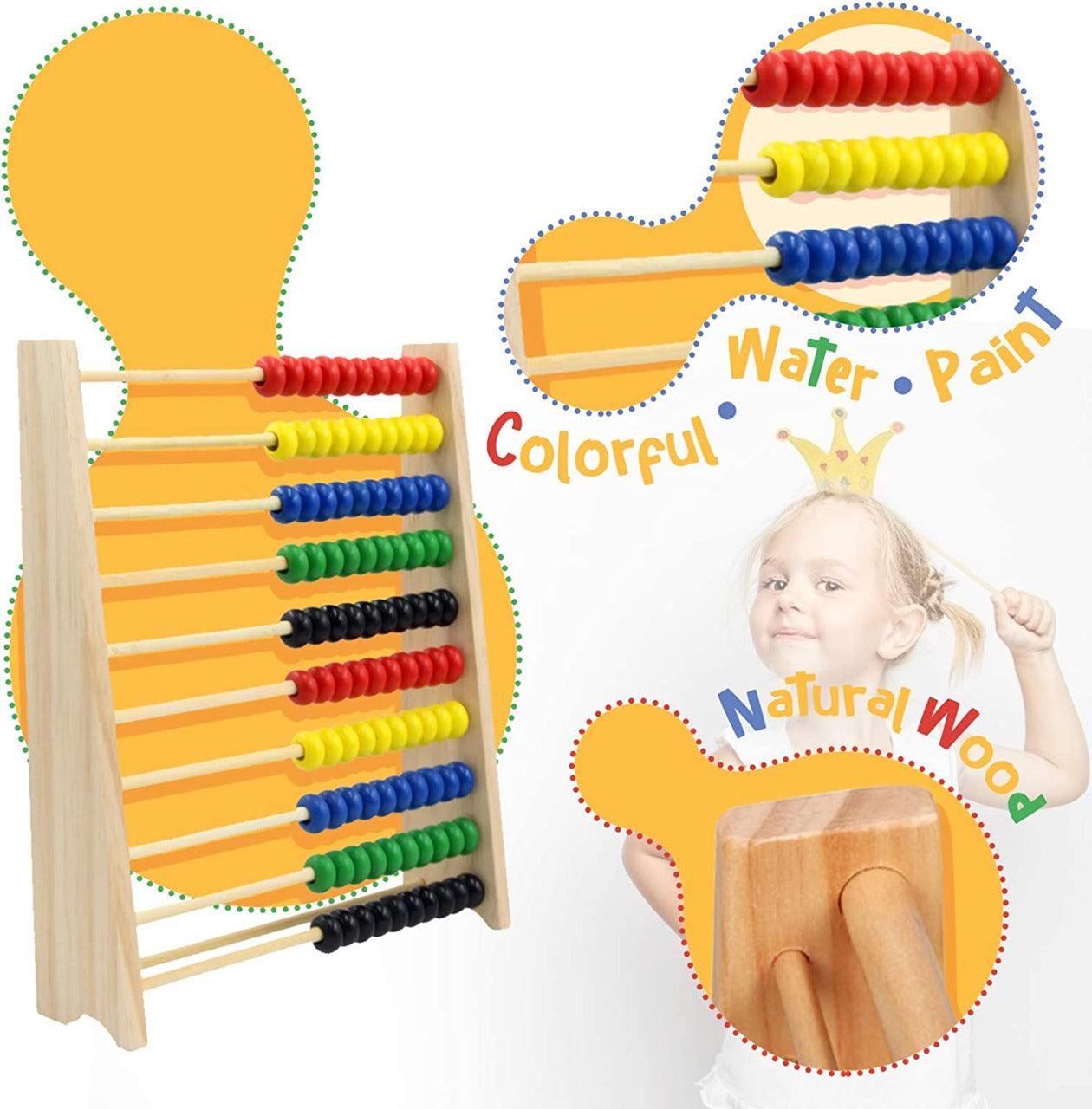 Wooden Abacus Child Toy - The Walnut Wood