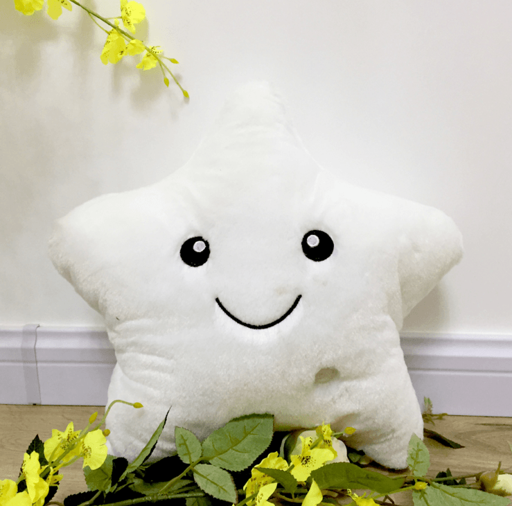 LED Light Colorful Cushion Stars - The Walnut Wood