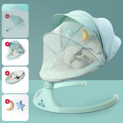 Adjustable Electric Baby Rocker - The Walnut Wood