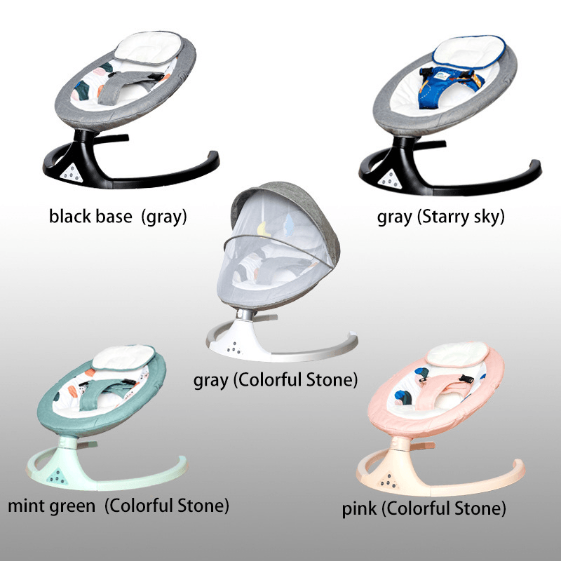 Adjustable Electric Baby Rocker - The Walnut Wood