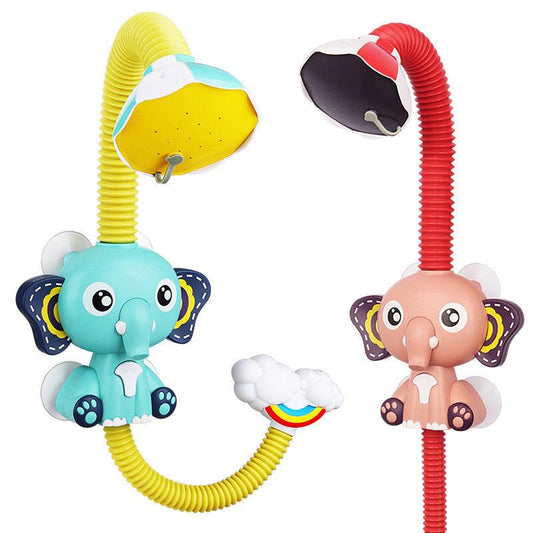 Elephant Bath Toy: Water Spray Game - The Walnut Wood