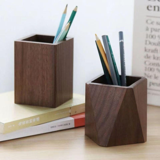 Wooden Pen Holder - The Walnut Wood