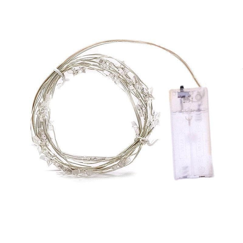 LED Star Fairy Lights Battery - The Walnut Wood