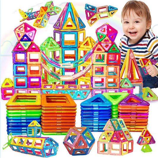 Magnetic Building Blocks Toys For Kids - The Walnut Wood