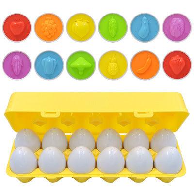 Educational Smart Egg Toy: Learn with Shape and Colours - The Walnut Wood