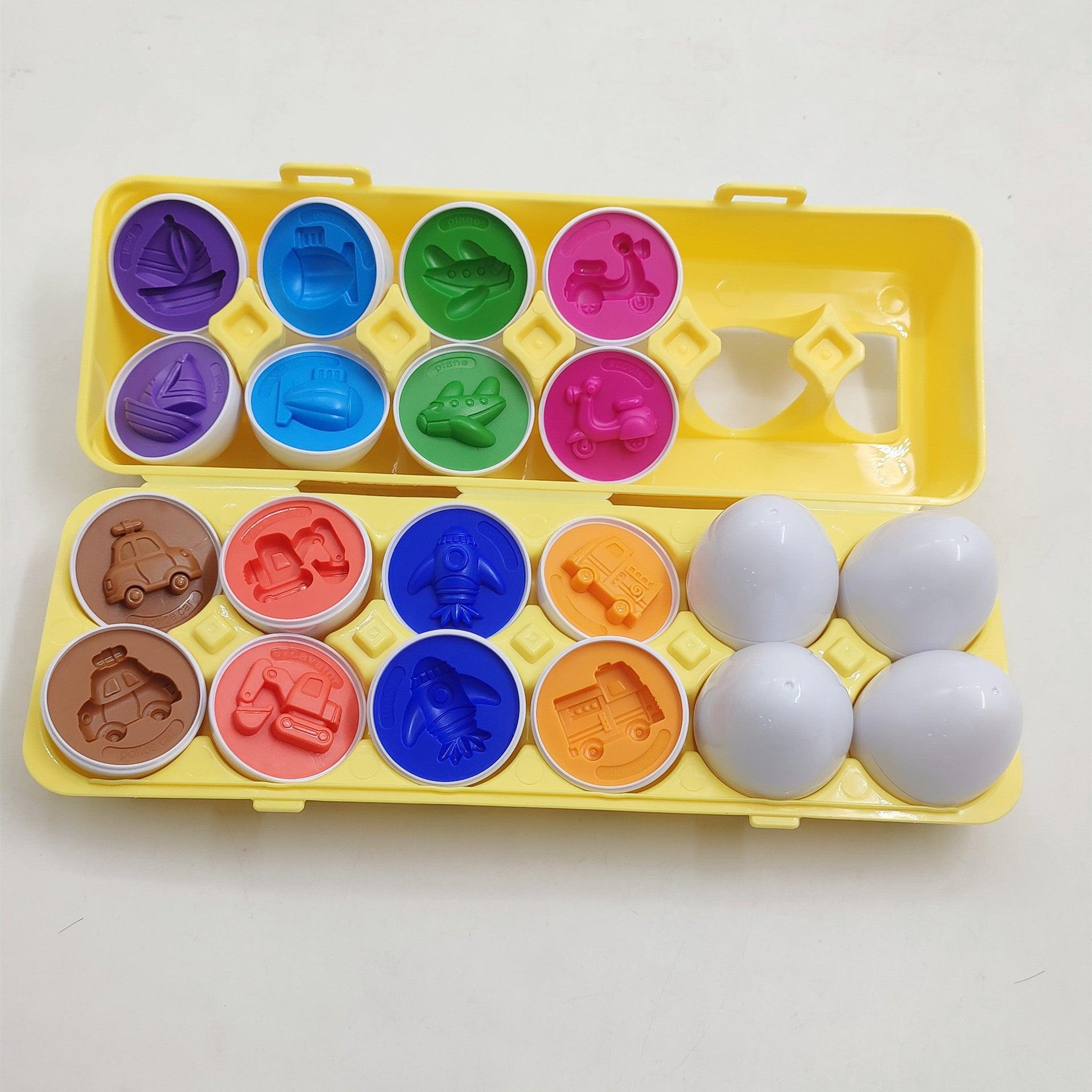 Educational Smart Egg Toy: Learn with Shape and Colours - The Walnut Wood