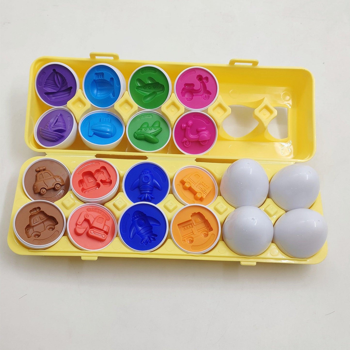 Educational Smart Egg Toy: Learn with Shape and Colours - The Walnut Wood