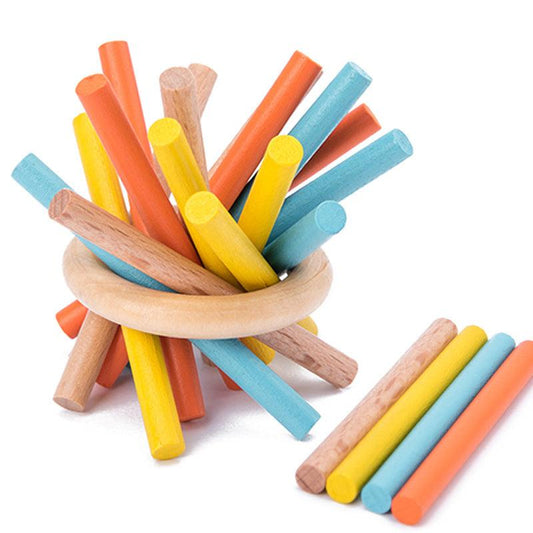 Wooden Building Blocks Toy - The Walnut Wood