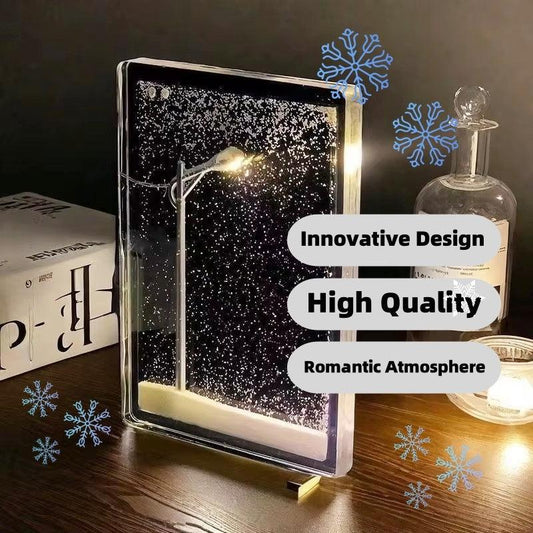Magic Snowy Night Lights - The Walnut Wood