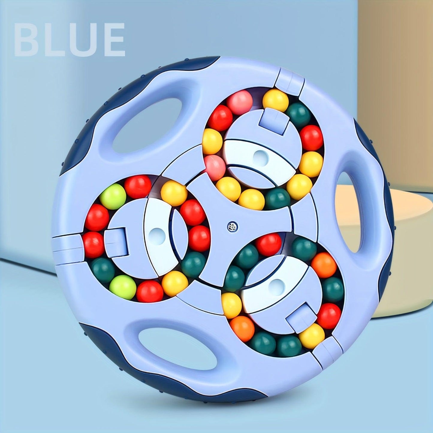 Rotating Magic Bean Cube Toy - The Walnut Wood