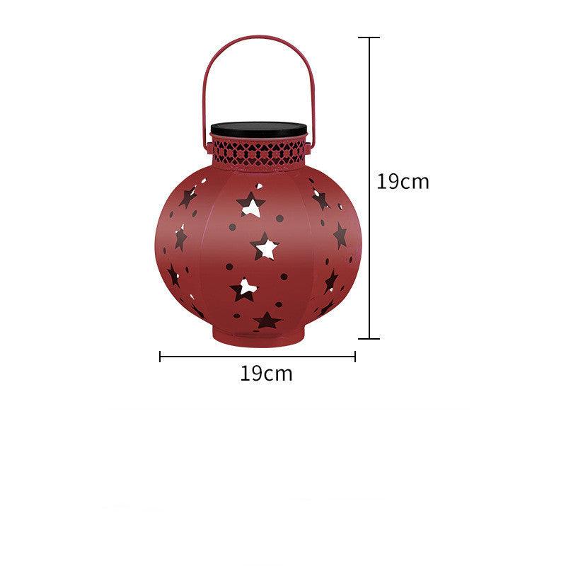 Solar Powered Night Light Courtyard - The Walnut Wood