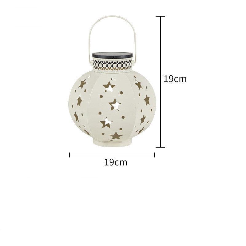 Solar Powered Night Light Courtyard - The Walnut Wood
