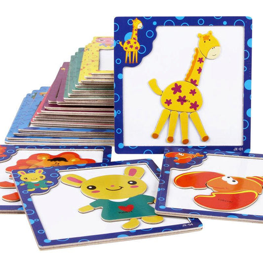 3D Magnetic Puzzle Toy - The Walnut Wood