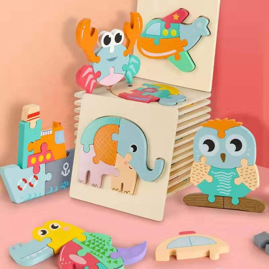 Fun Animal Puzzles - The Walnut Wood