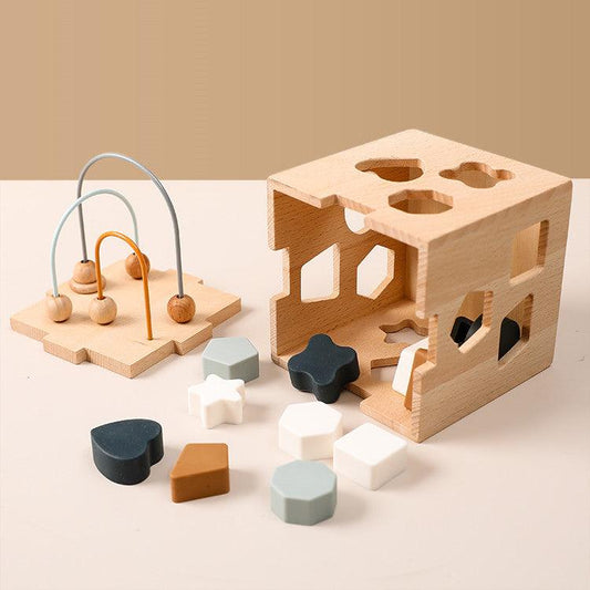 Geometric Play Box - The Walnut Wood